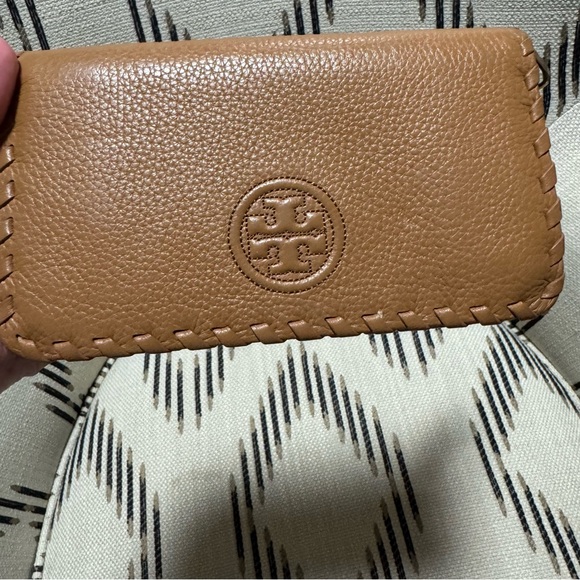 Tory Burch Brown Leather Wallet Clutch - Picture 3 of 6
